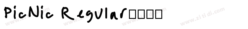 PicNic Regular字体转换